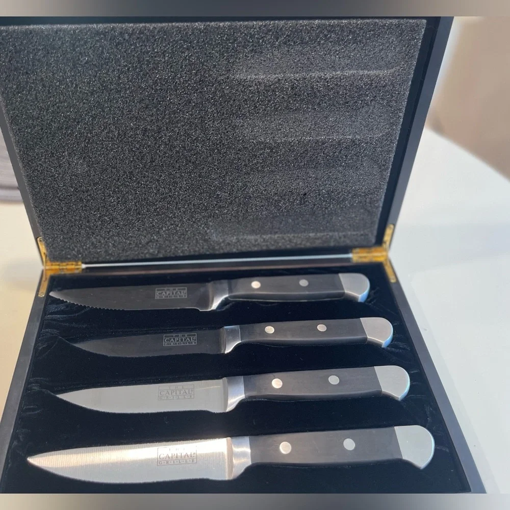 🔪 The Capital Grille Steak Knife Set – Set of 4 | Brand New in Box |
